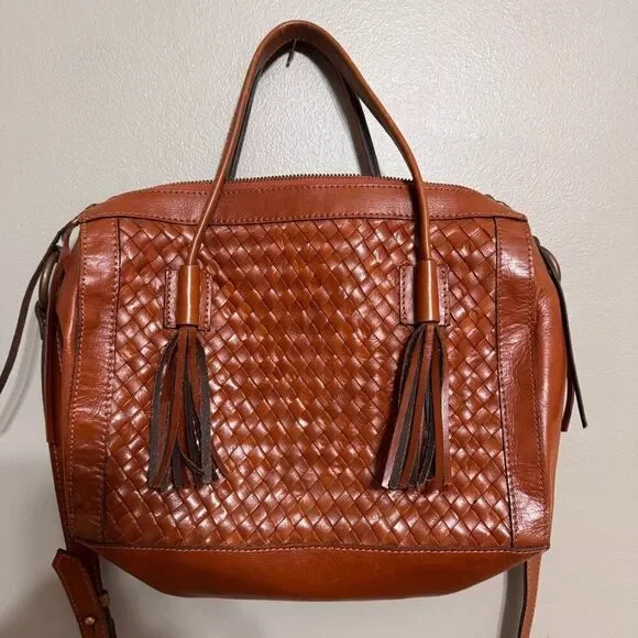 Noonday collection Monterrey leather basket weave bag - Picture 4 of 13